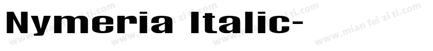 Nymeria Italic字体转换